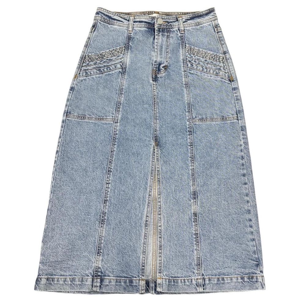 Denim Midi Skirt